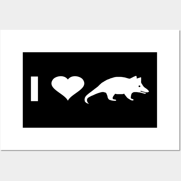 I love possums animal lover gift idea Wall Art by FindYourFavouriteDesign